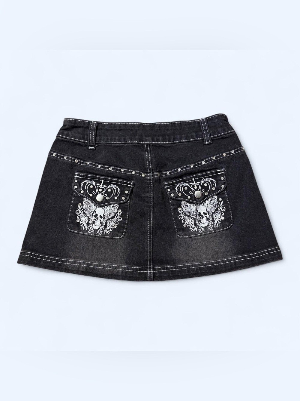 Grunge Goth Black Mini Skirt by Social Collision!